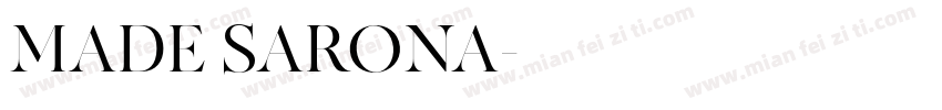 MADE SARONA字体转换